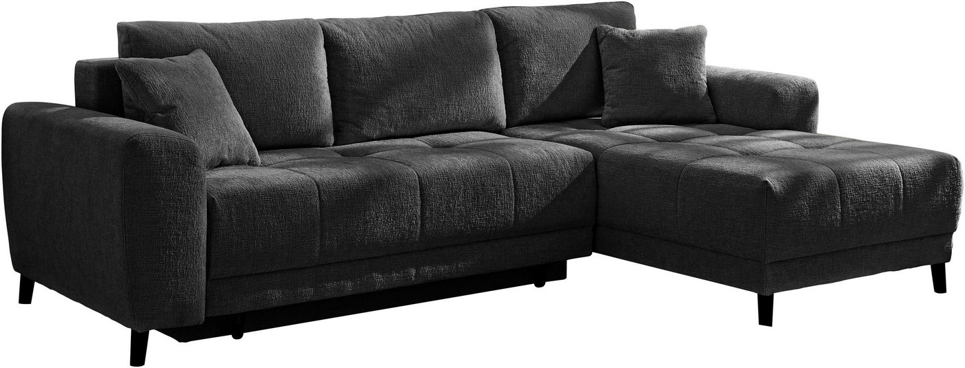 Jockenhöfer Gruppe Ecksofa Beverly L-Form, Schlaffunktion und Bettkasten, inkl. Zierkissen, Couch frei stellbar, Recamiere beidseitig montierbar – Bild 3 von 5