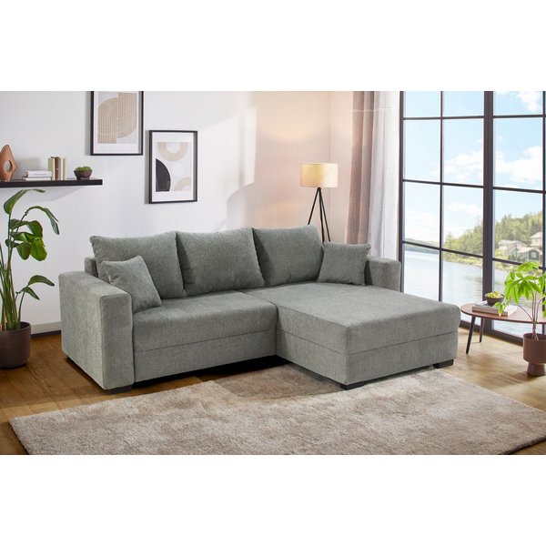 Jockenhöfer Gruppe Ecksofa Ecksofa Elmau, Größe Ottomane: XL, B:261cm, mit Schlaffunktion, Bettkasten & 2 Zierkissen