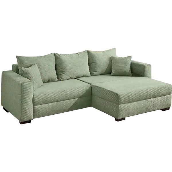 Jockenhöfer Gruppe Ecksofa Ecksofa Elmau, Größe Ottomane: XL, B:261cm, mit Schlaffunktion, Bettkasten & 2 Zierkissen