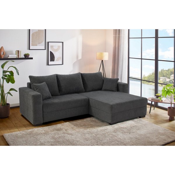 Jockenhöfer Gruppe Ecksofa Ecksofa Elmau, Größe Ottomane: XL, B:261cm, mit Schlaffunktion, Bettkasten & 2 Zierkissen