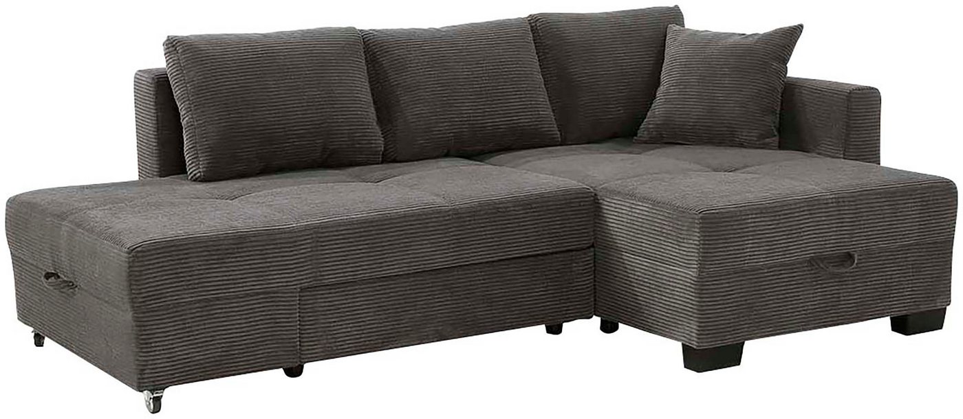 Jockenhöfer Gruppe Ecksofa Fantasy L-Form, B: 247 cm, Dreh-Schwenk-Ottomane, mit Schlaffunktion, Bettkasten & Zierkissen, wandelbar zum Big-Sofa – Bild 5 von 5