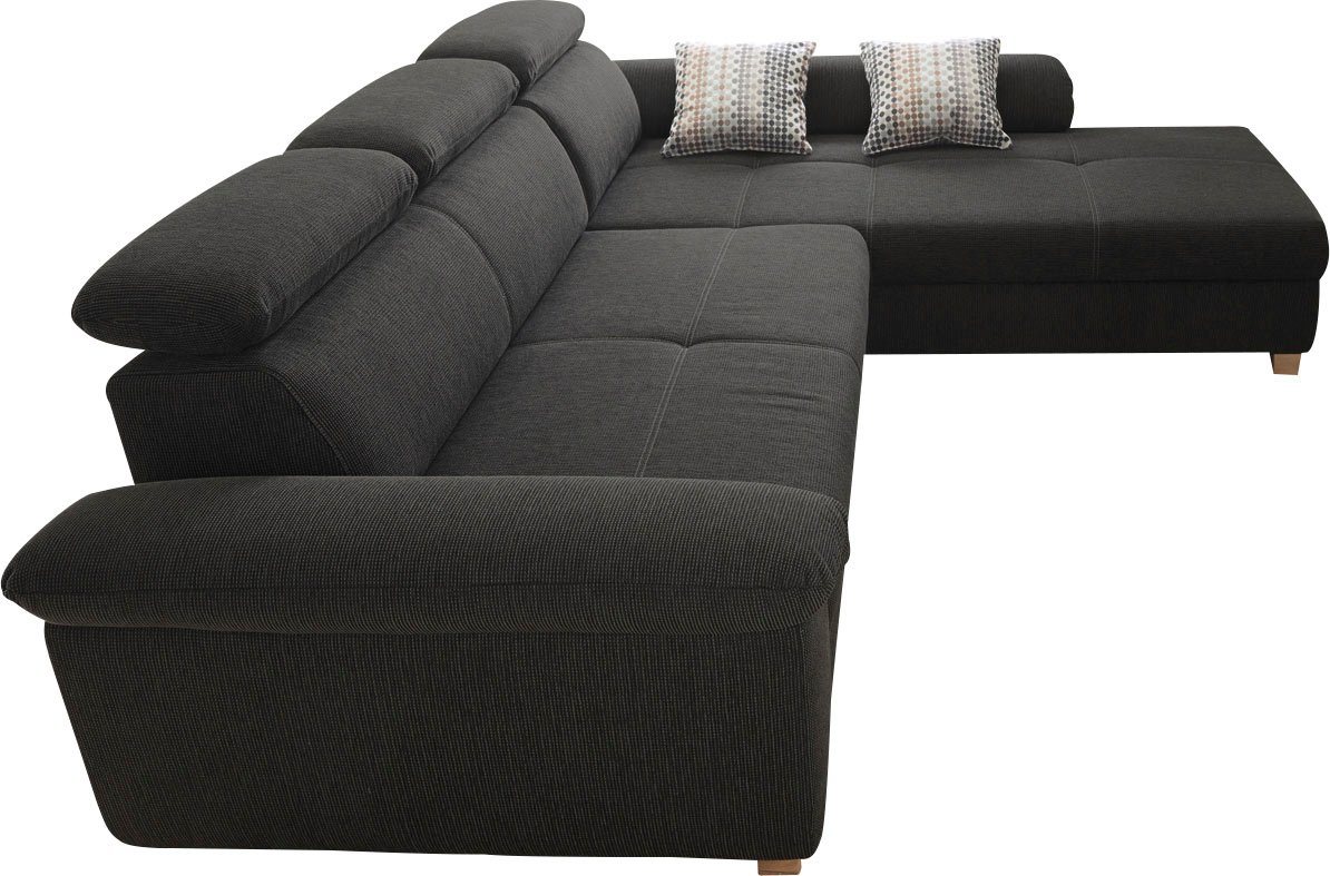 Jockenhöfer Gruppe Ecksofa Landshut L-Form, B: 295 cm, mit Schlaffunktion, Kopfteilverstellung & 2 Zierkissen – Bild 2 von 5