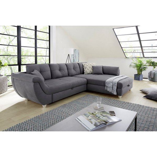Jockenhöfer Gruppe Ecksofa Maranello L-Form, B: 330 cm, mit Schlaffunktion, Bettkasten & Zierkissen