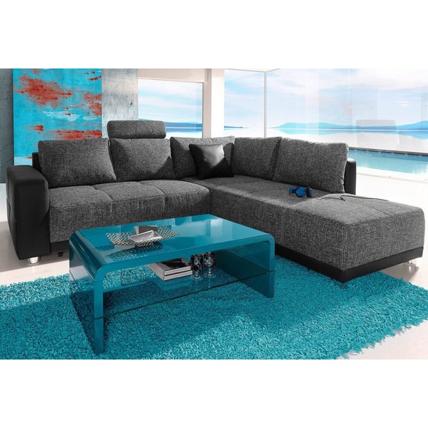 Jockenhöfer Gruppe Ecksofa Orlando L-Form, B: 257 cm, mit Schlaffunktion, Bettkasten, Zierkissen & Kopfstützen
