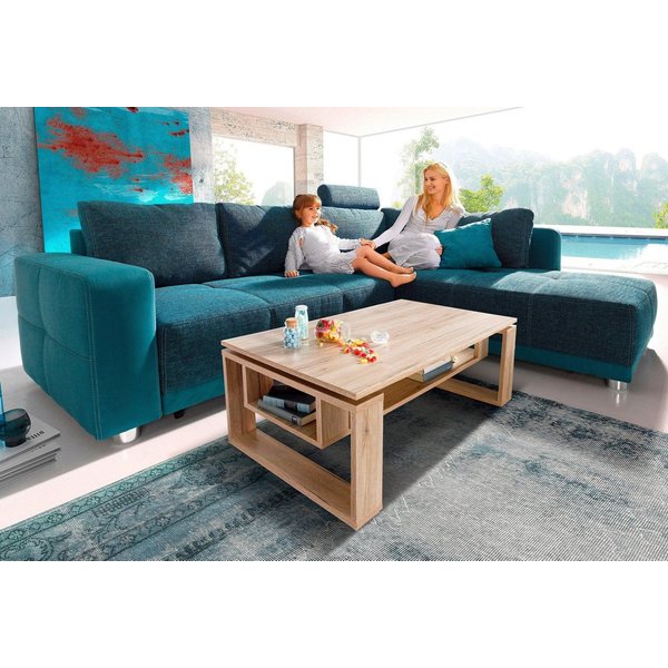 Jockenhöfer Gruppe Ecksofa Orlando L-Form, B: 257 cm, mit Schlaffunktion, Bettkasten, Zierkissen & Kopfstützen