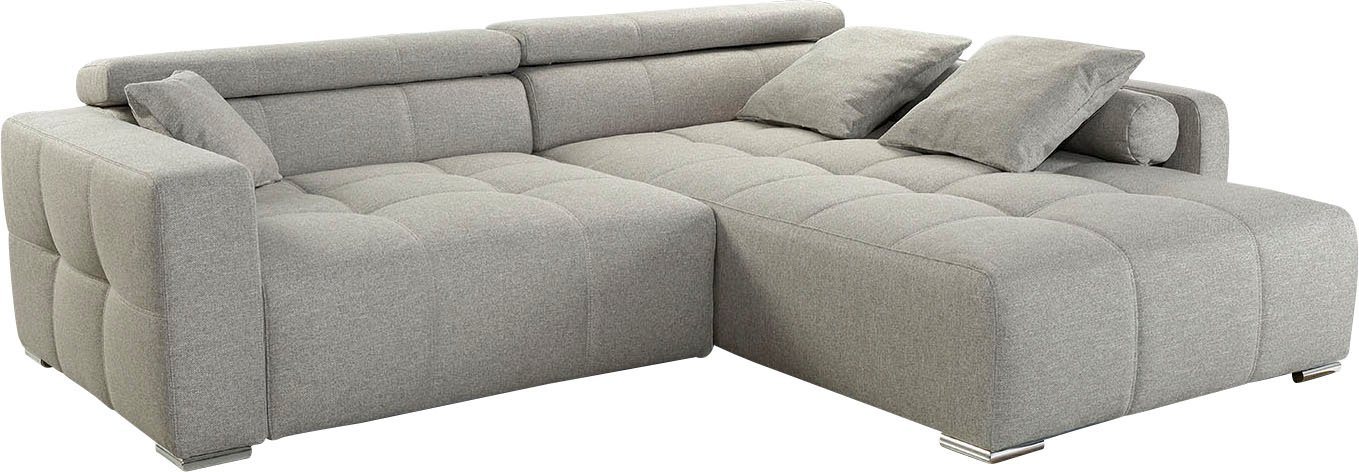 Jockenhöfer Gruppe Ecksofa Salerno L-Form, B: 280 cm, im Big-Sofa-Style, mit Kopfteilverstellung & Zierkissen – Bild 2 von 5
