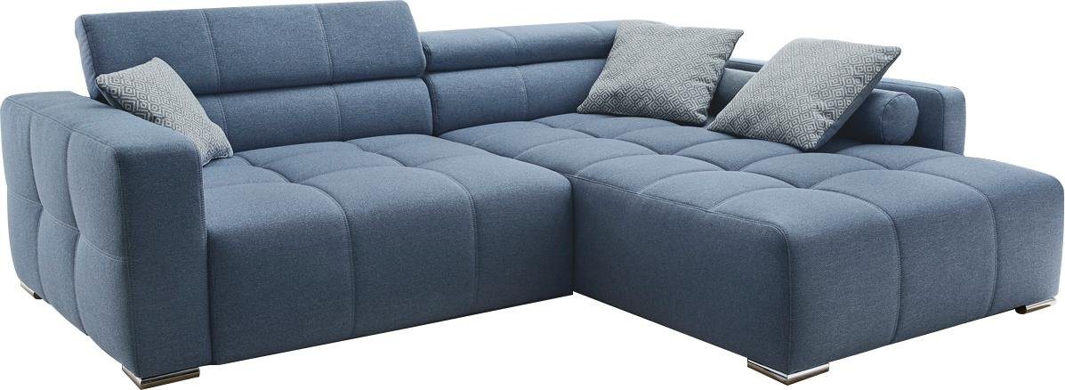 Jockenhöfer Gruppe Ecksofa Salerno L-Form, B: 280 cm, im Big-Sofa-Style, mit Kopfteilverstellung & Zierkissen – Bild 2 von 5