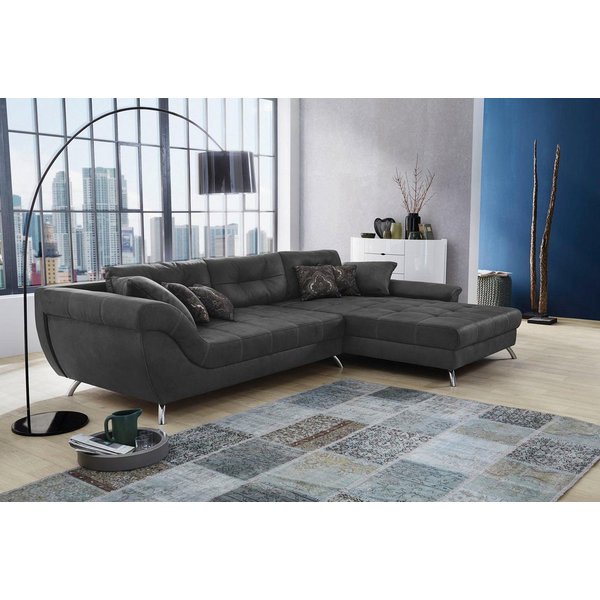 Jockenhöfer Gruppe Ecksofa San Francisco L-Form, B: 358 cm, mit Zierkissen, eingearbeiteter Kaltschaummatte