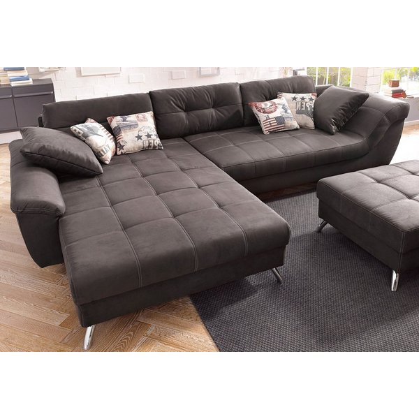 Jockenhöfer Gruppe Ecksofa San Francisco L-Form, B: 358 cm, mit Zierkissen, eingearbeiteter Kaltschaummatte