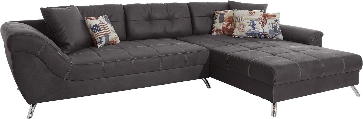 Jockenhöfer Gruppe Ecksofa San Francisco L-Form, B: 358 cm, mit Zierkissen, eingearbeiteter Kaltschaummatte – Bild 3 von 5