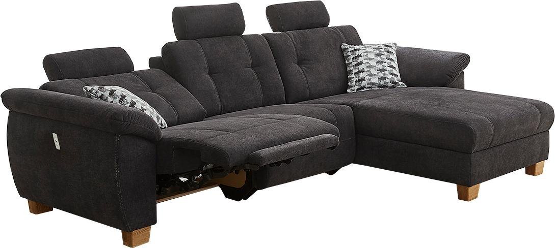 Jockenhöfer Gruppe Ecksofa Savona L-Form, B: 299 cm, mit elektr. Relaxfunktion, USB, 2 Zierkissen & 3 Kopfstützen – Bild 5 von 5