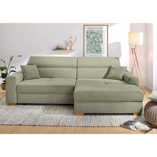 Jockenhöfer Gruppe Ecksofa Slider L-Form, B: 277 cm Couch, 60cm elektrische Sitztiefenverstellung, 140kg Belastbarkeit, USB-Anschluss, Kopfteilverstellung & Zie