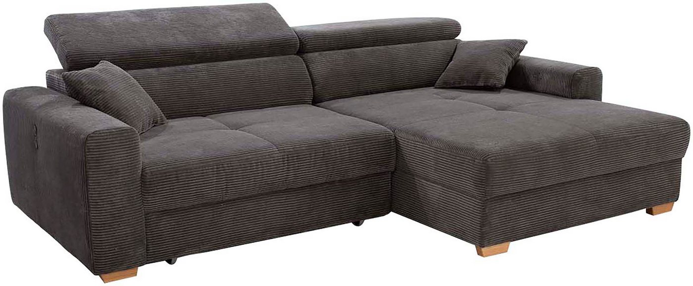 Jockenhöfer Gruppe Ecksofa Slider L-Form, B: 277 cm Couch, 60cm elektrische Sitztiefenverstellung, 140kg Belastbarkeit, USB-Anschluss, Kopfteilverstellung & Zie – Bild 3 von 5