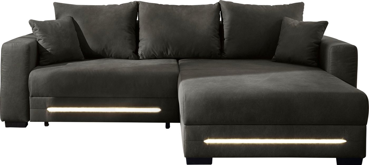 Jockenhöfer Gruppe Ecksofa Spotlight XL L-Form, B: 261 cm, mit Schlaffunktion, Bettkasten, Licht & 2 Zierkissen – Bild 3 von 5