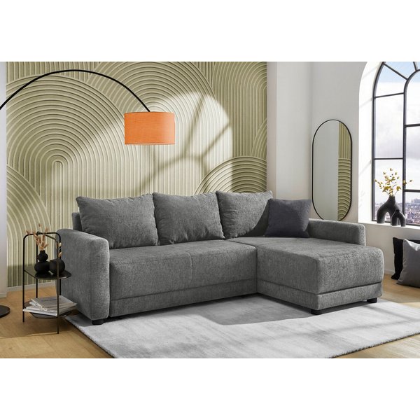 Jockenhöfer Gruppe Ecksofa Venezia L-Form, B: 234 cm, mit Schlaffunktion, Bettkasten & Zierkissen