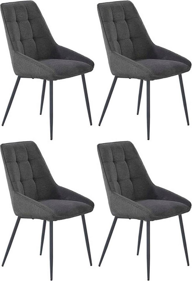 Jockenhöfer Gruppe Essgruppe ROGER, Sitzgruppe, Esstisch 160 cm, 4 Stühle, (Set, 5-tlg., Esstisch 160 cm plus 4 Esszimmerstühle), Tischplatte Wildeiche, U-Geste – Bild 2 von 5