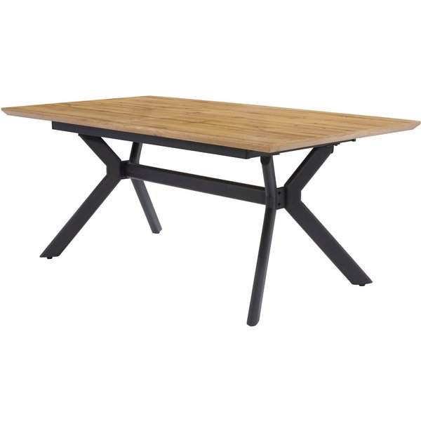 Jockenhöfer Gruppe Esstisch Massimo, 2-fach ausziehbar (180-220-260x100cm), Metallgestell