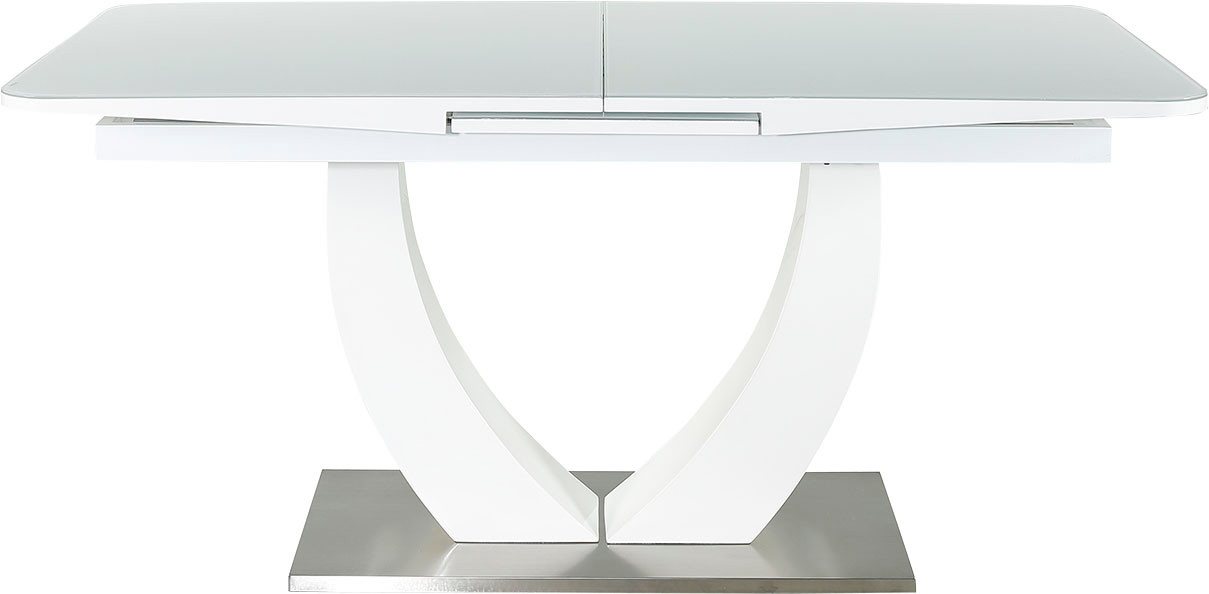 Jockenhöfer Gruppe Esstisch Ulm, NEU in kaschmir, Hochglanz, mit Synchronauszug, Breite 160-200 cm – Bild 2 von 5
