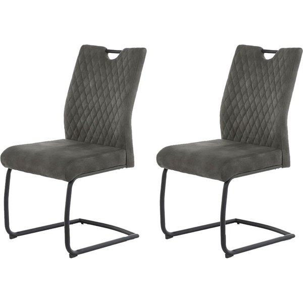 Jockenhöfer Gruppe Freischwinger Bonnie (Set, 2 St), Bis 150kg belastbar, XL-Sitzbreite, praktischer Griff im Rücken