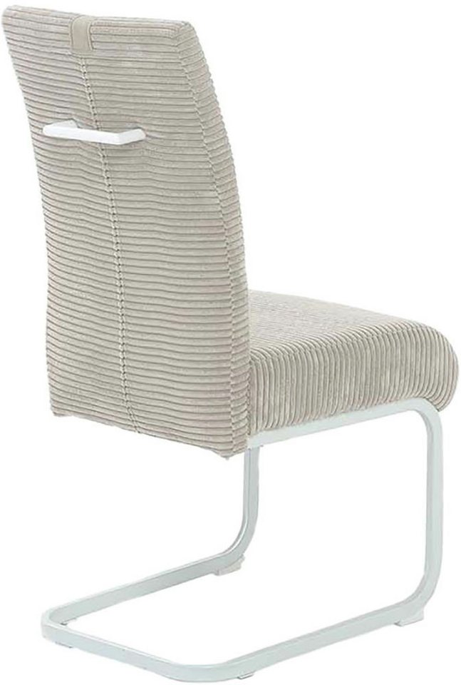 Jockenhöfer Gruppe Freischwinger Kenny (Set, 2 St), mit Taschenfederkern, Bezugsstoff Cord – Bild 3 von 5