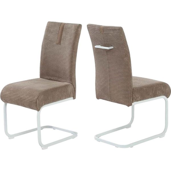 Jockenhöfer Gruppe Freischwinger Kenny (Set, 2 St), mit Taschenfederkern, Bezugsstoff Cord