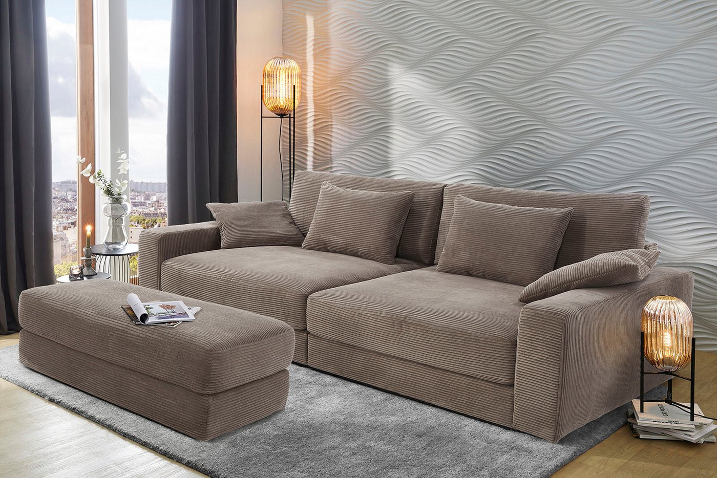 Jockenhöfer Gruppe Hocker Allround, B: 122 cm, vielseitig nutzbar, viele Farben und Qualitäten wählbar – Bild 2 von 3