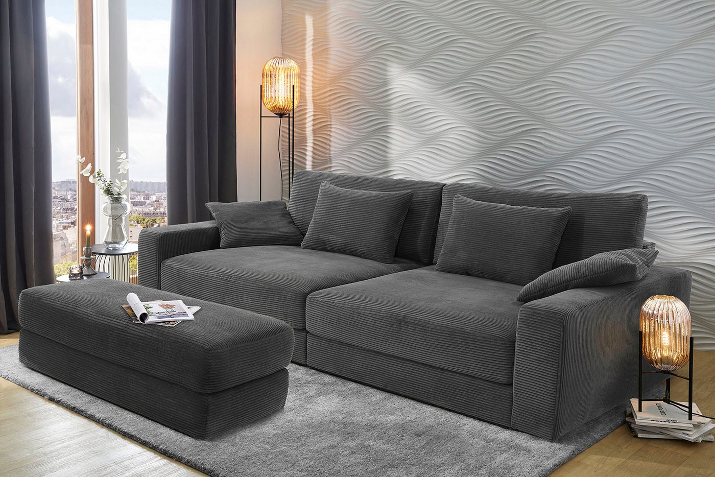 Jockenhöfer Gruppe Hocker Allround, B: 122 cm, vielseitig nutzbar, viele Farben und Qualitäten wählbar – Bild 2 von 3