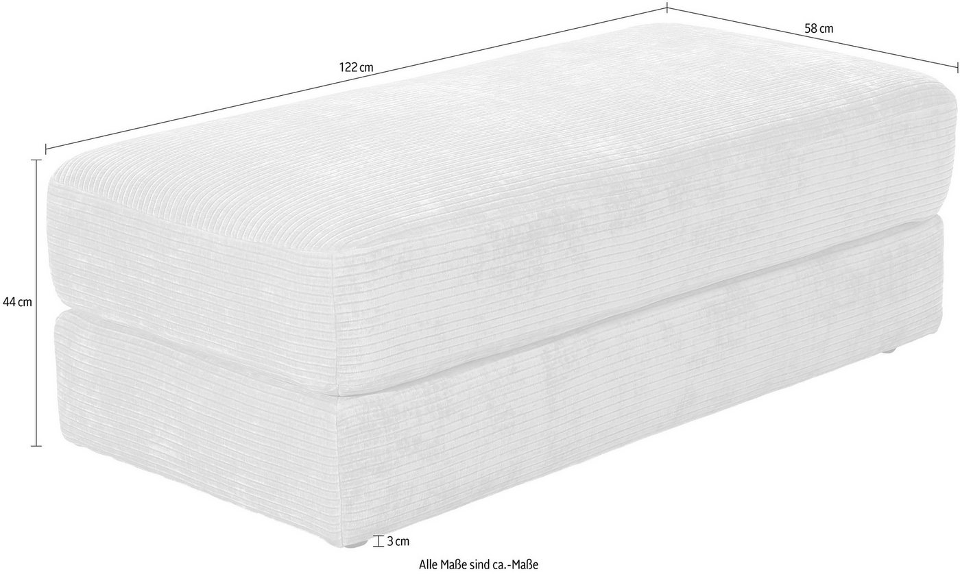 Jockenhöfer Gruppe Hocker Allround, B: 122 cm, vielseitig nutzbar, viele Farben und Qualitäten wählbar – Bild 3 von 3