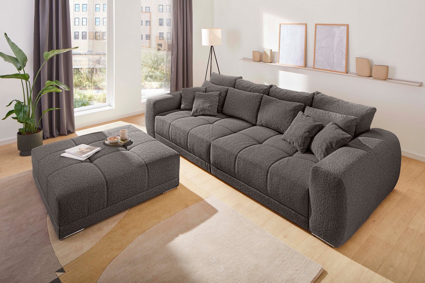 Jockenhöfer Gruppe Hocker Moldau Hocker, Mega-Hocker im XXL-Format, Federkern – Bild 2 von 4