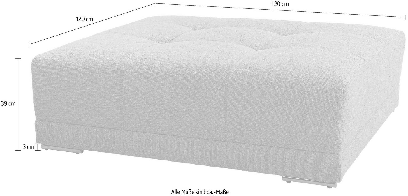 Jockenhöfer Gruppe Hocker Moldau Hocker, Mega-Hocker im XXL-Format, Federkern – Bild 4 von 4