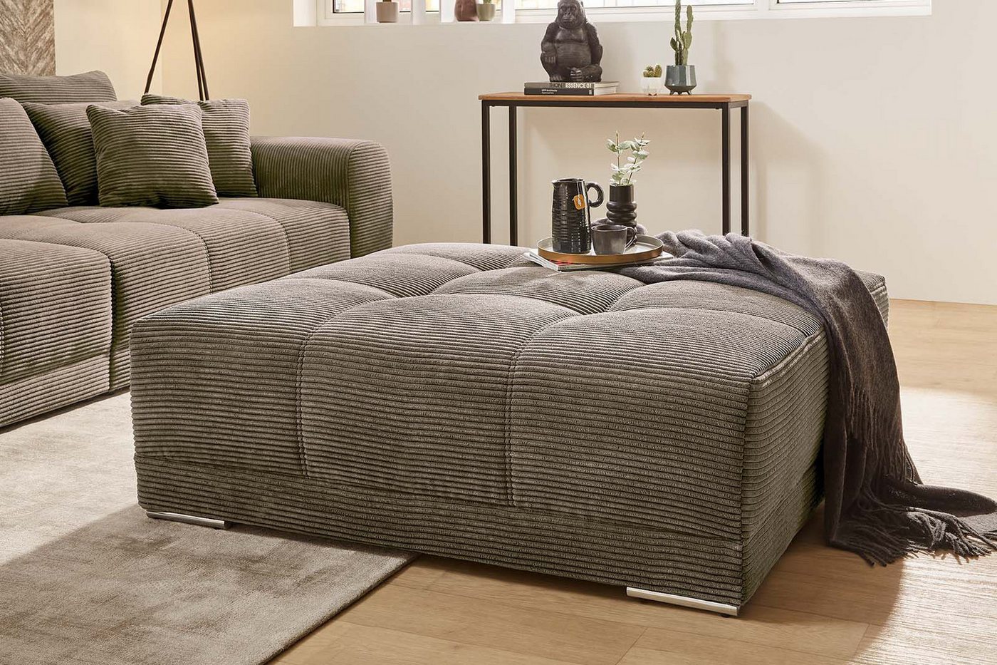 Jockenhöfer Gruppe Hocker Moldau Hocker, Mega-Hocker im XXL-Format, Federkern – Bild 2 von 4