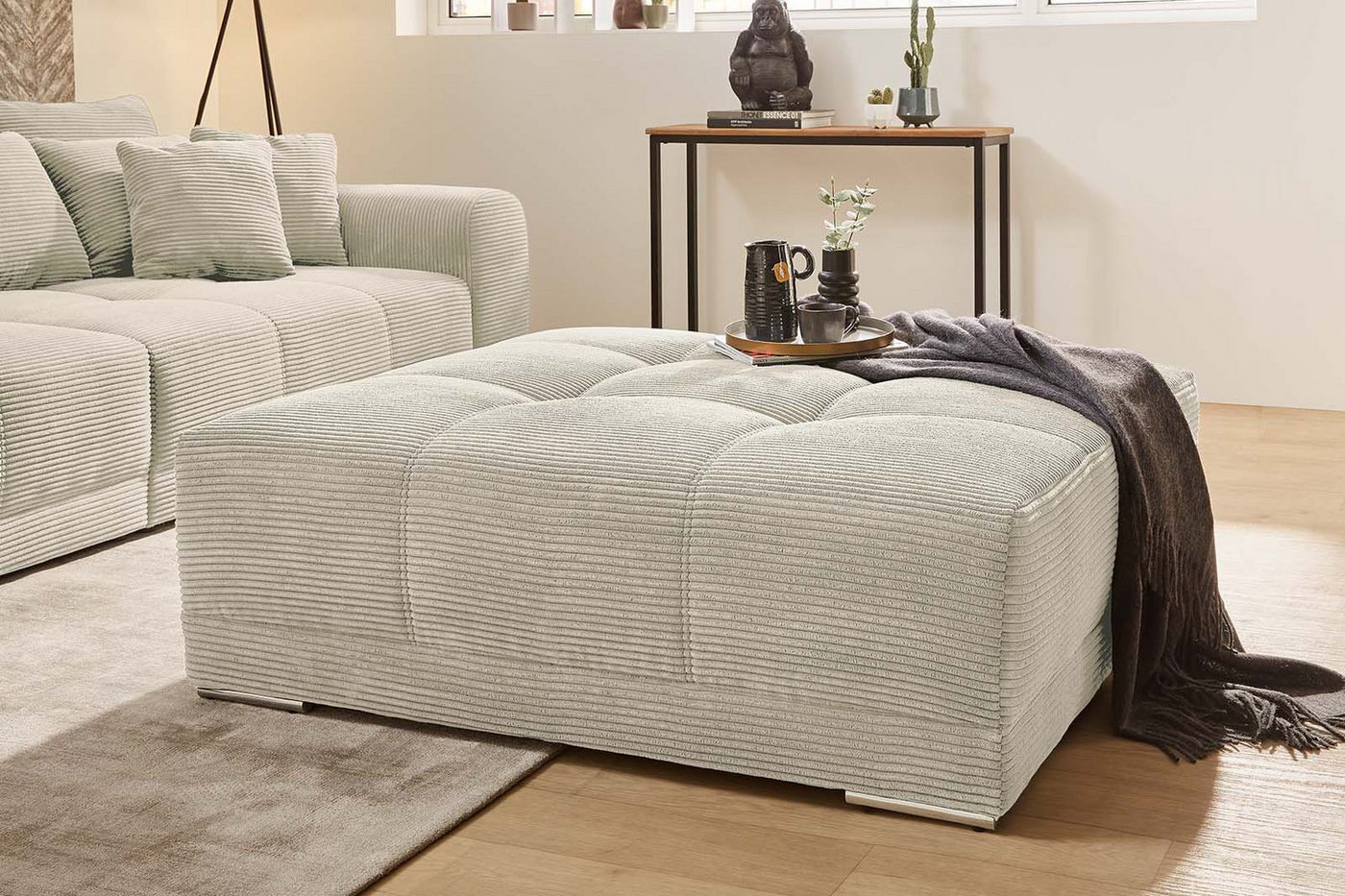 Jockenhöfer Gruppe Hocker Moldau Hocker, Mega-Hocker im XXL-Format, Federkern – Bild 2 von 4