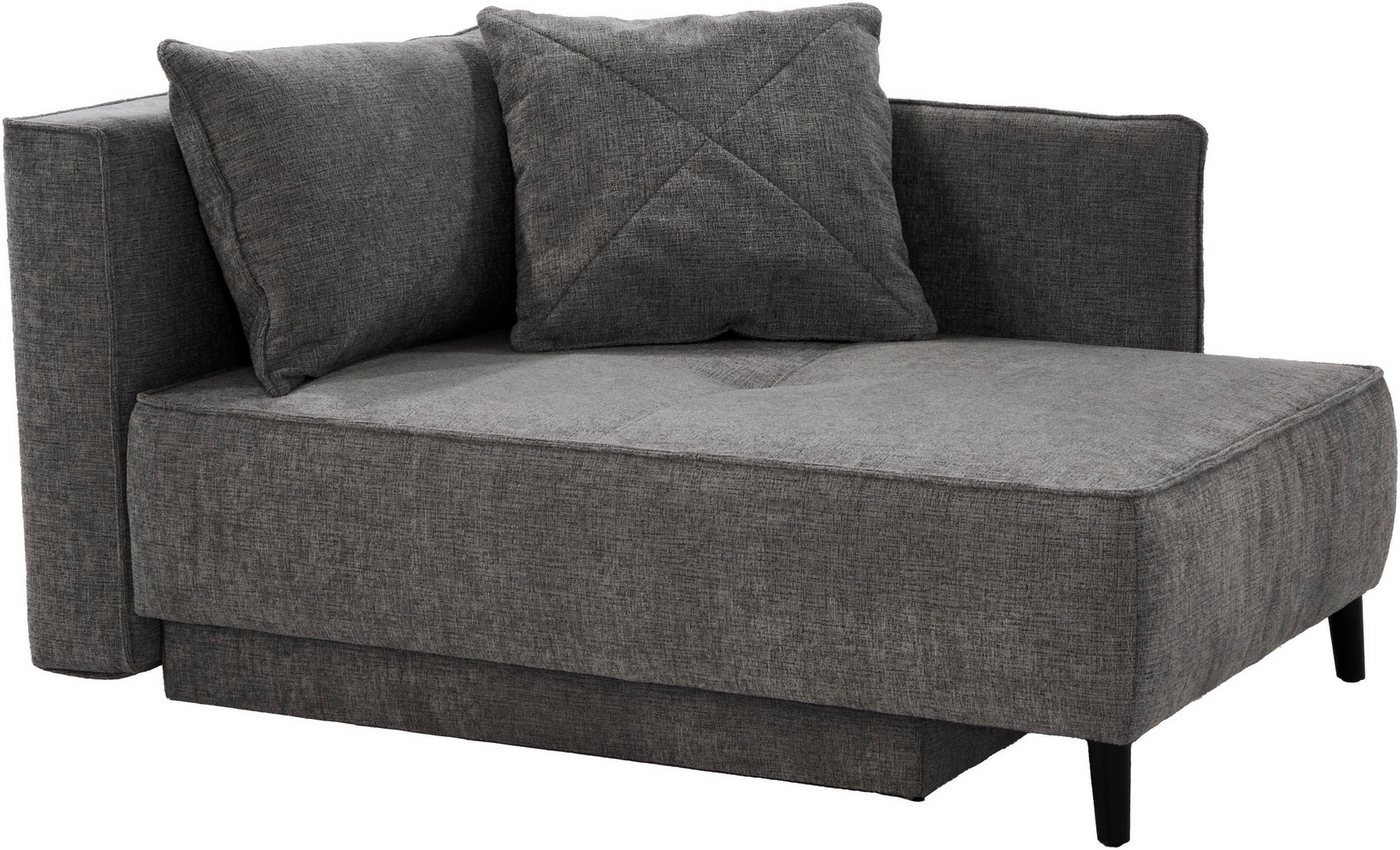 Jockenhöfer Gruppe Recamiere Rex, B: 155 cm, Liegefläche: 88x200 cm, optional mit Topper, mit Schlaffunktion, Bettkasten & Zierkissen, Federkern – Bild 3 von 5