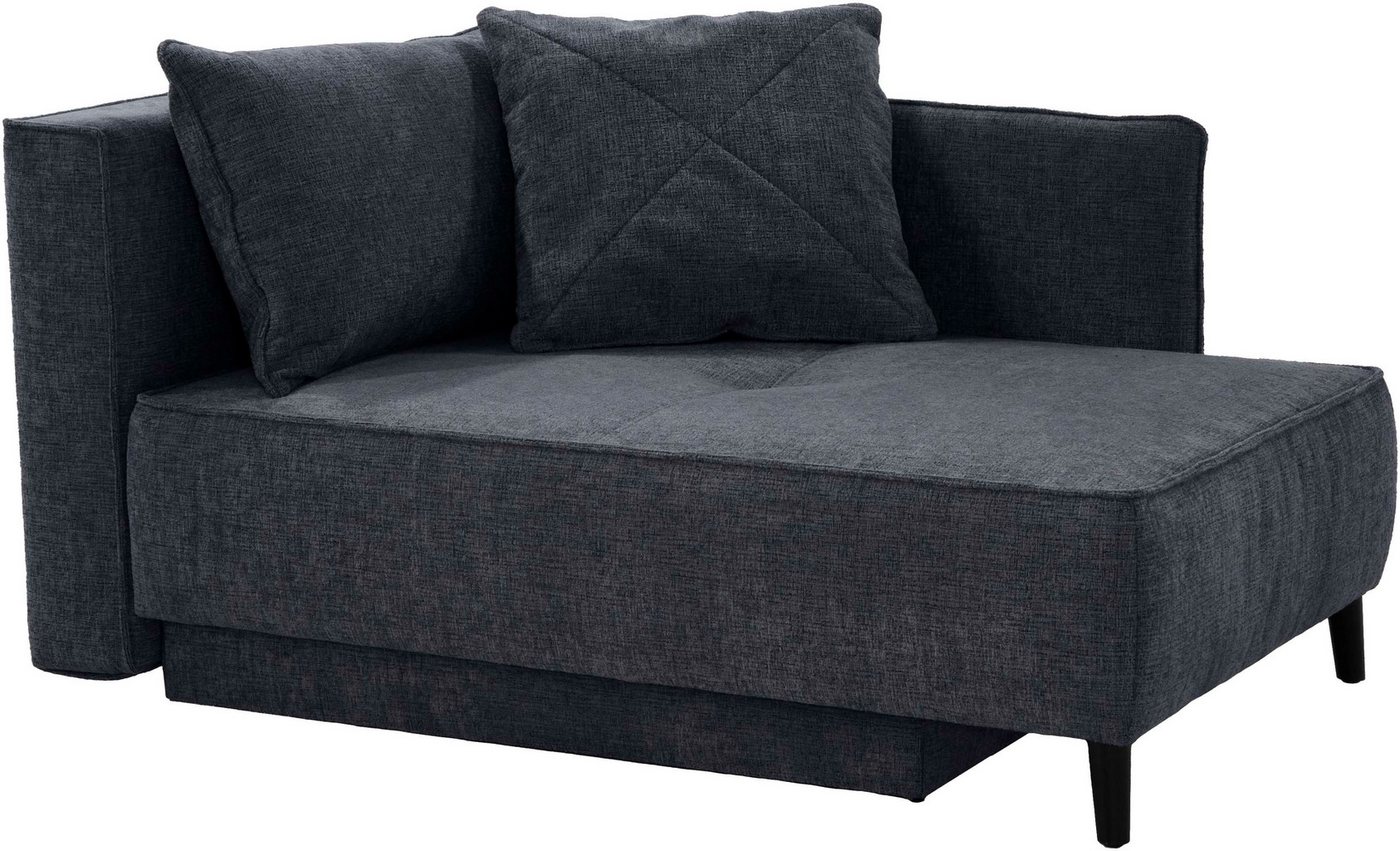 Jockenhöfer Gruppe Recamiere Rex, B: 155 cm, Liegefläche: 88x200 cm, optional mit Topper, mit Schlaffunktion, Bettkasten & Zierkissen, Federkern – Bild 2 von 5