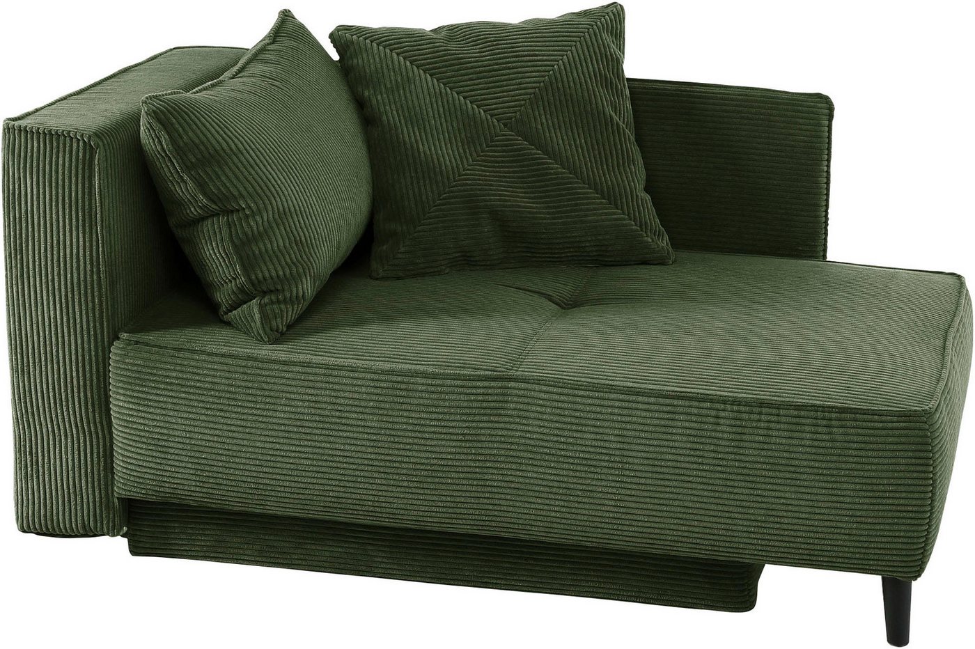 Jockenhöfer Gruppe Recamiere Rex, B: 155 cm, Liegefläche: 88x200 cm, optional mit Topper, mit Schlaffunktion, Bettkasten & Zierkissen, Federkern – Bild 2 von 5
