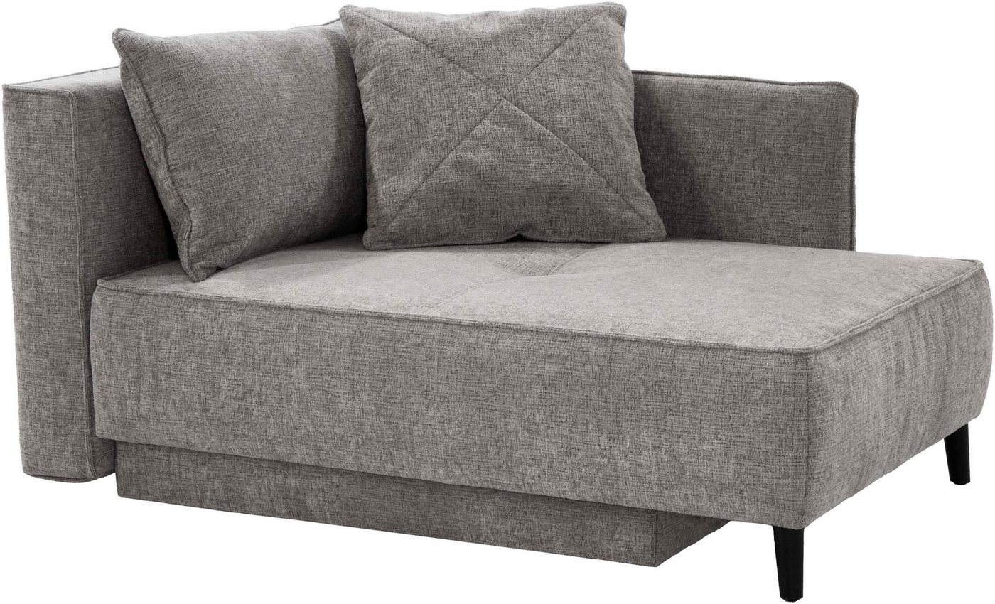 Jockenhöfer Gruppe Recamiere Rex, B: 155 cm, Liegefläche: 88x200 cm, optional mit Topper, mit Schlaffunktion, Bettkasten & Zierkissen, Federkern – Bild 3 von 5