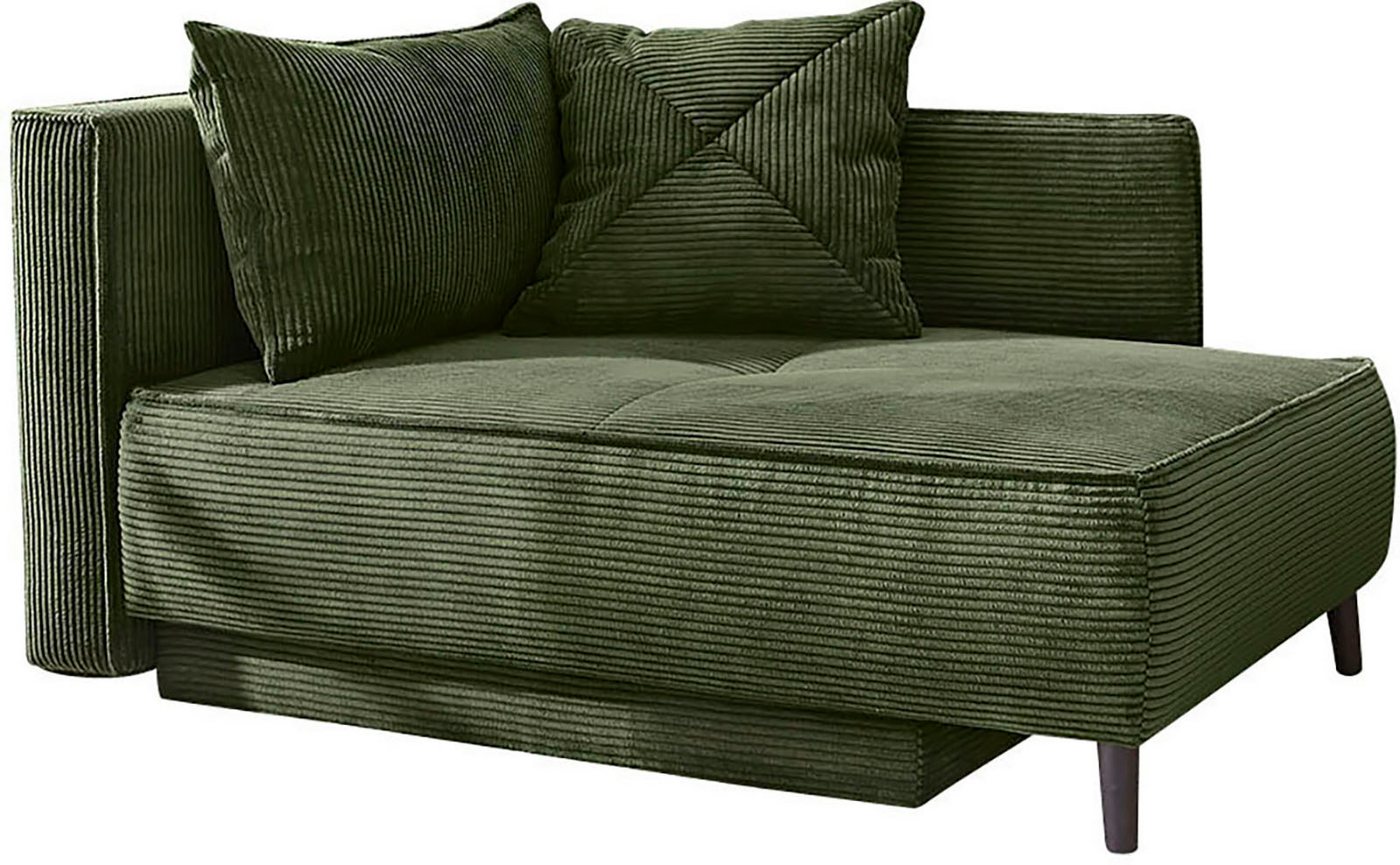 Jockenhöfer Gruppe Recamiere Rex, B: 155 cm, Liegefläche: 88x200 cm, optional mit Topper, mit Schlaffunktion, Bettkasten & Zierkissen, Federkern – Bild 3 von 5