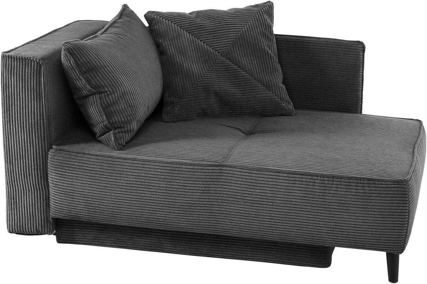 Jockenhöfer Gruppe Recamiere Rex, B: 155 cm, Liegefläche: 88x200 cm, optional mit Topper, mit Schlaffunktion, Bettkasten & Zierkissen, Federkern – Bild 2 von 5