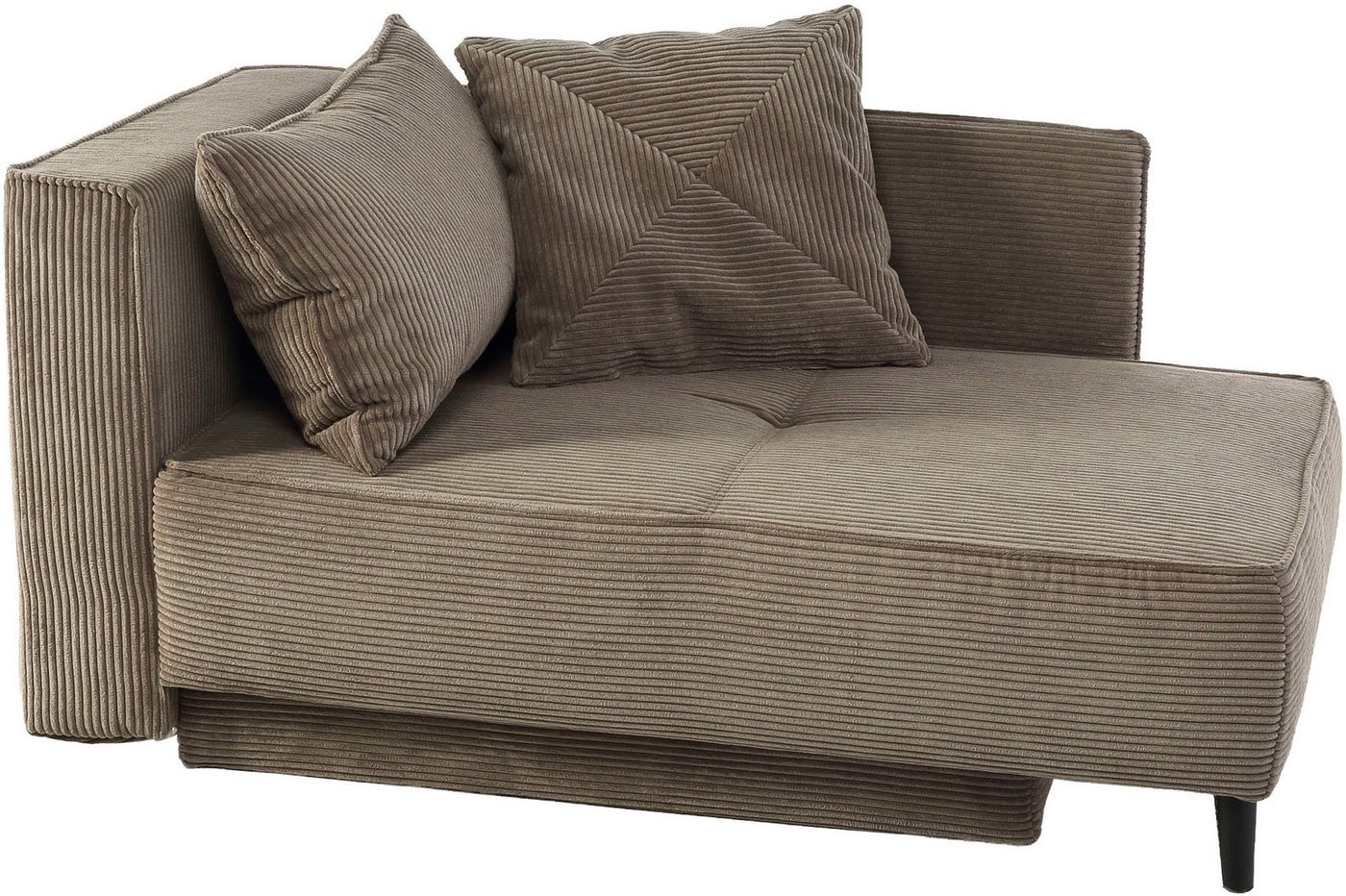 Jockenhöfer Gruppe Recamiere Rex, B: 155 cm, Liegefläche: 88x200 cm, optional mit Topper, mit Schlaffunktion, Bettkasten & Zierkissen, Federkern – Bild 2 von 5
