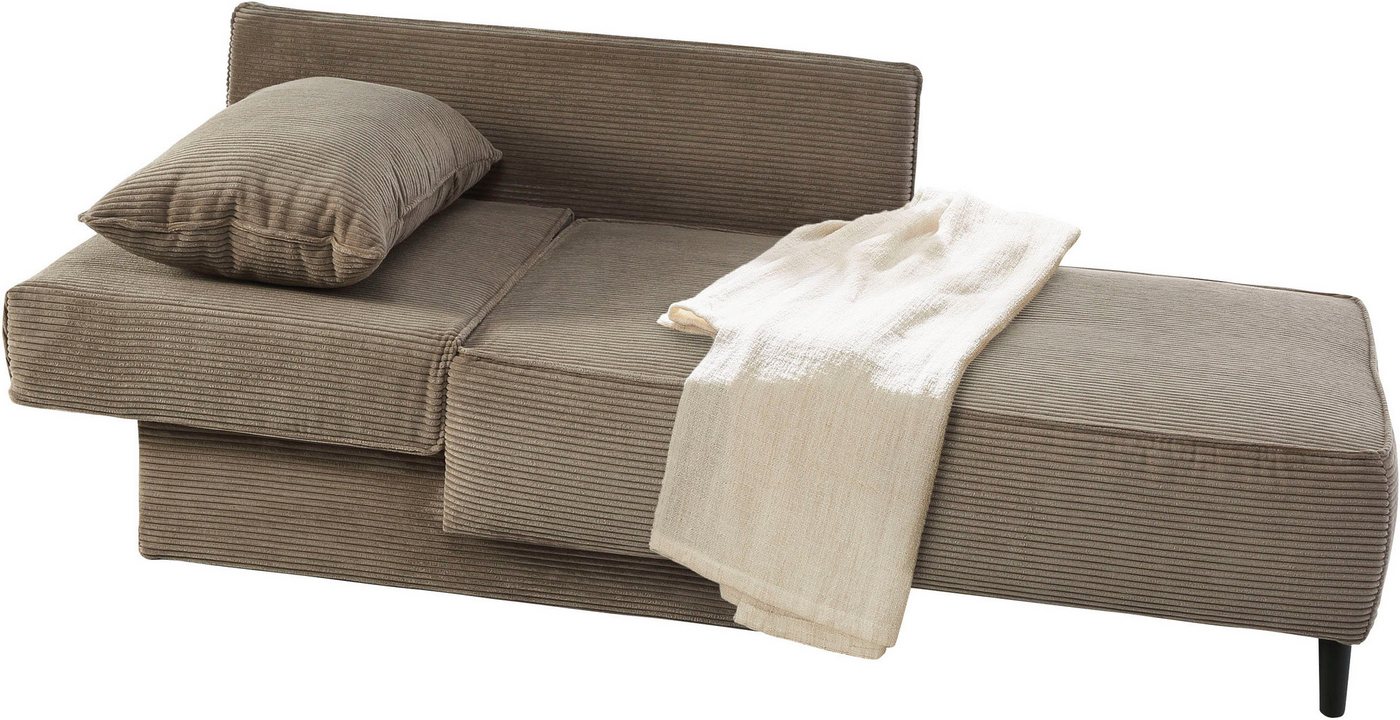Jockenhöfer Gruppe Recamiere Rex, B: 155 cm, Liegefläche: 88x200 cm, optional mit Topper, mit Schlaffunktion, Bettkasten & Zierkissen, Federkern – Bild 3 von 5