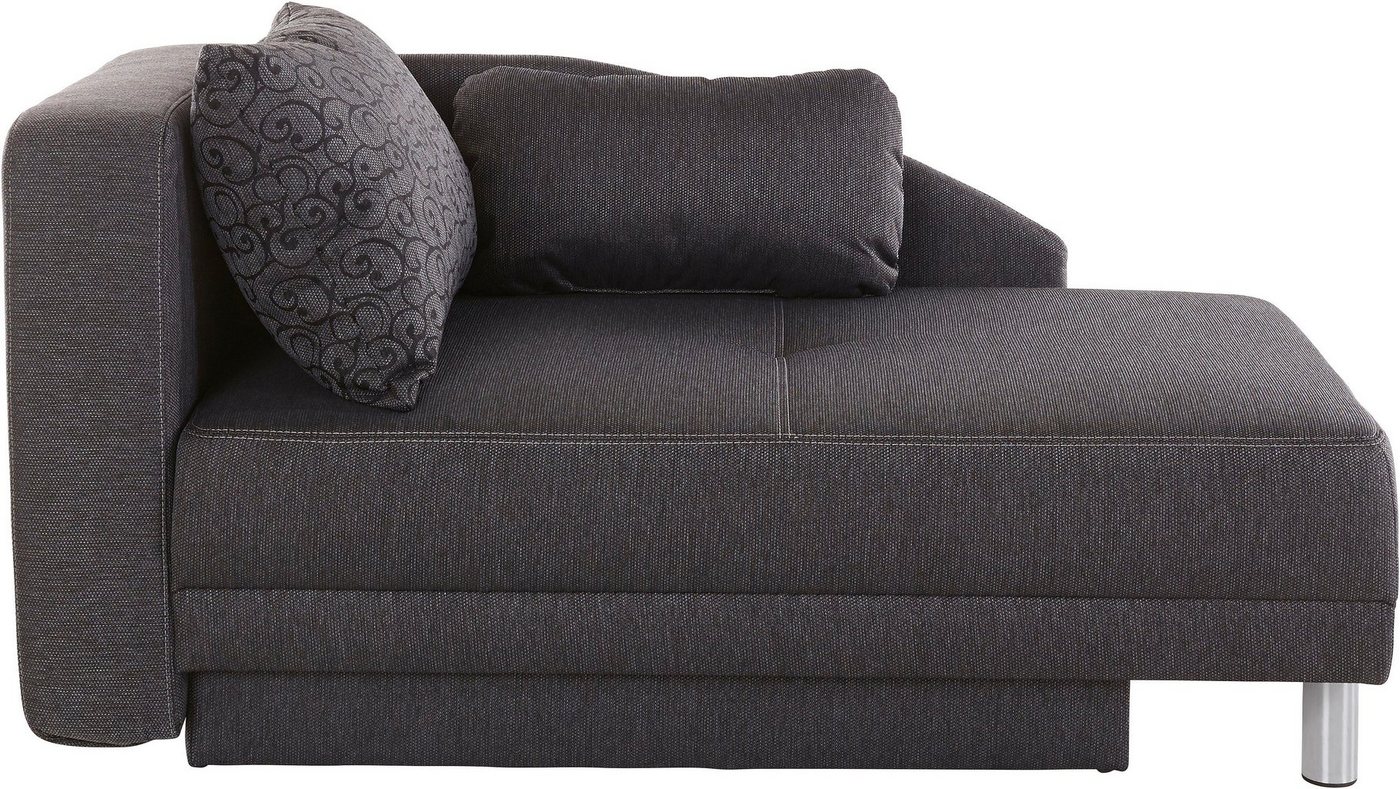 Jockenhöfer Gruppe Recamiere Roy, B: 149 cm, Liegefl. 84x200 cm, mit Schlaffunktion, Bettkasten & Zierkissen, Federkern – Bild 2 von 5