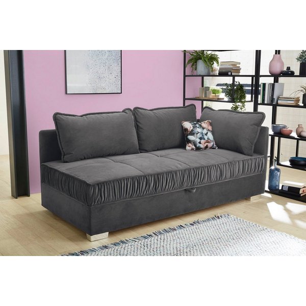 Jockenhöfer Gruppe Relaxliege Dana, B: 207 cm, Liegefl. 91x202 cm, mit Schlaffunktion, Bettkasten & Zierkissen
