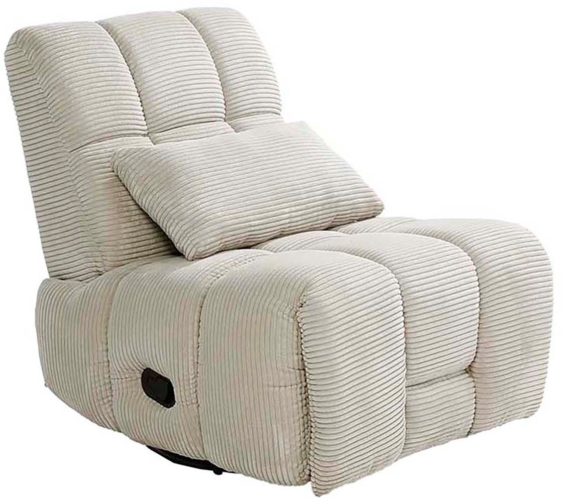 Jockenhöfer Gruppe Relaxsessel Doncaster, B: 84 cm, Sitzhöhe: 50 cm, mit Dreh-, Schauckel-, Relax- & Wippfunktion, weicher Cordstoff – Bild 4 von 5
