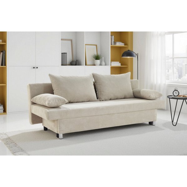 Jockenhöfer Gruppe Schlafsofa B: 191 cm, Liegefl. 120x191 cm, mit Schlaffunktion & Bettkasten
