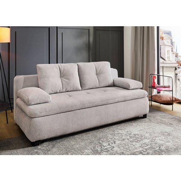 Jockenhöfer Gruppe Schlafsofa Balu, B: 201 cm, Liegefl. 151x201 cm, Dauerschläfer, mit Schlaffunktion, Bettkasten & einfachen Hub-Schwenkbeschlag