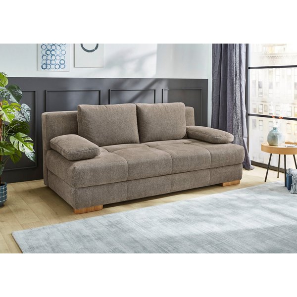 Jockenhöfer Gruppe Schlafsofa Calli, Liegefl. 160x200 cm, Dauerschläfer, wahlweise mit Topper, mit Schlaffunktion & Bettkasten, Topper, Tonnentaschenfederkern