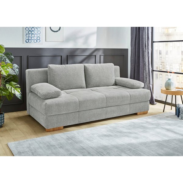 Jockenhöfer Gruppe Schlafsofa Calli, Liegefl. 160x200 cm, Dauerschläfer, wahlweise mit Topper, mit Schlaffunktion & Bettkasten, Topper, Tonnentaschenfederkern
