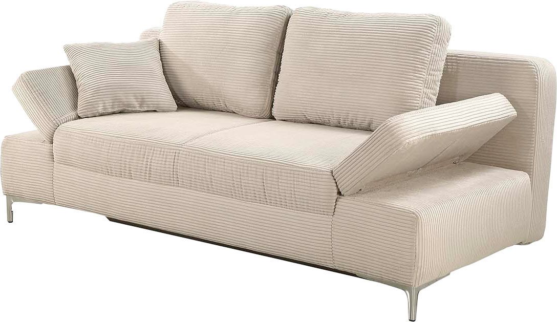 Jockenhöfer Gruppe Schlafsofa Jano, B: 202 cm, Liegefl. 144x200 cm, mit Schlaffunktion, Bettkasten, Armteilverstellung & 1 Zierkissen – Bild 4 von 5