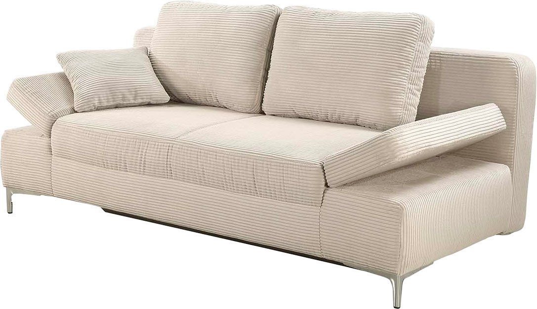 Jockenhöfer Gruppe Schlafsofa Jano, B: 202 cm, Liegefl. 144x200 cm, mit Schlaffunktion, Bettkasten, Armteilverstellung & 1 Zierkissen – Bild 5 von 5