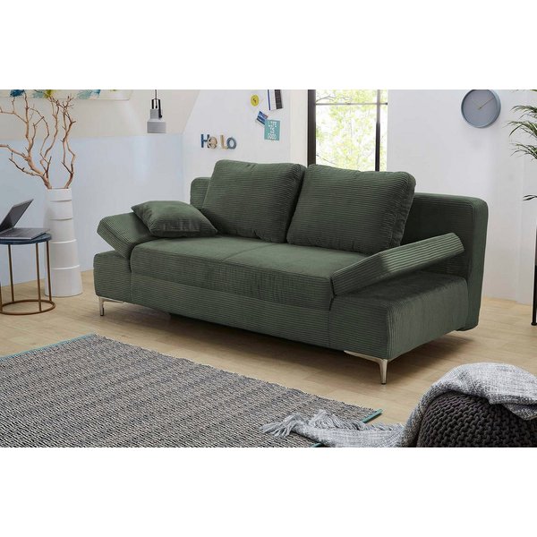 Jockenhöfer Gruppe Schlafsofa Jano, B: 202 cm, Liegefl. 144x200 cm, mit Schlaffunktion, Bettkasten, Armteilverstellung & 1 Zierkissen